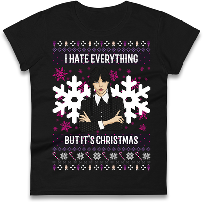 Wednesday addams Christmas Ladies Shirt
