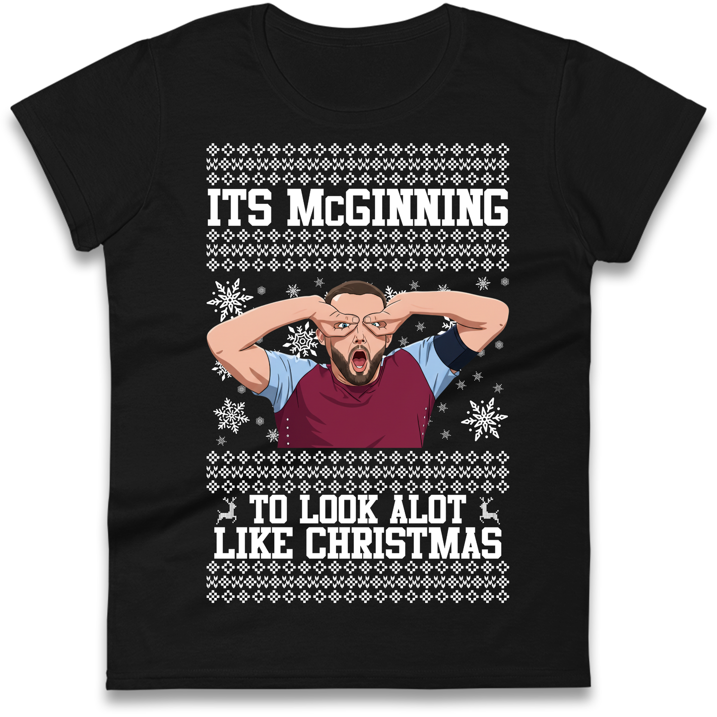 John McGinn Christmas Ladies Shirt