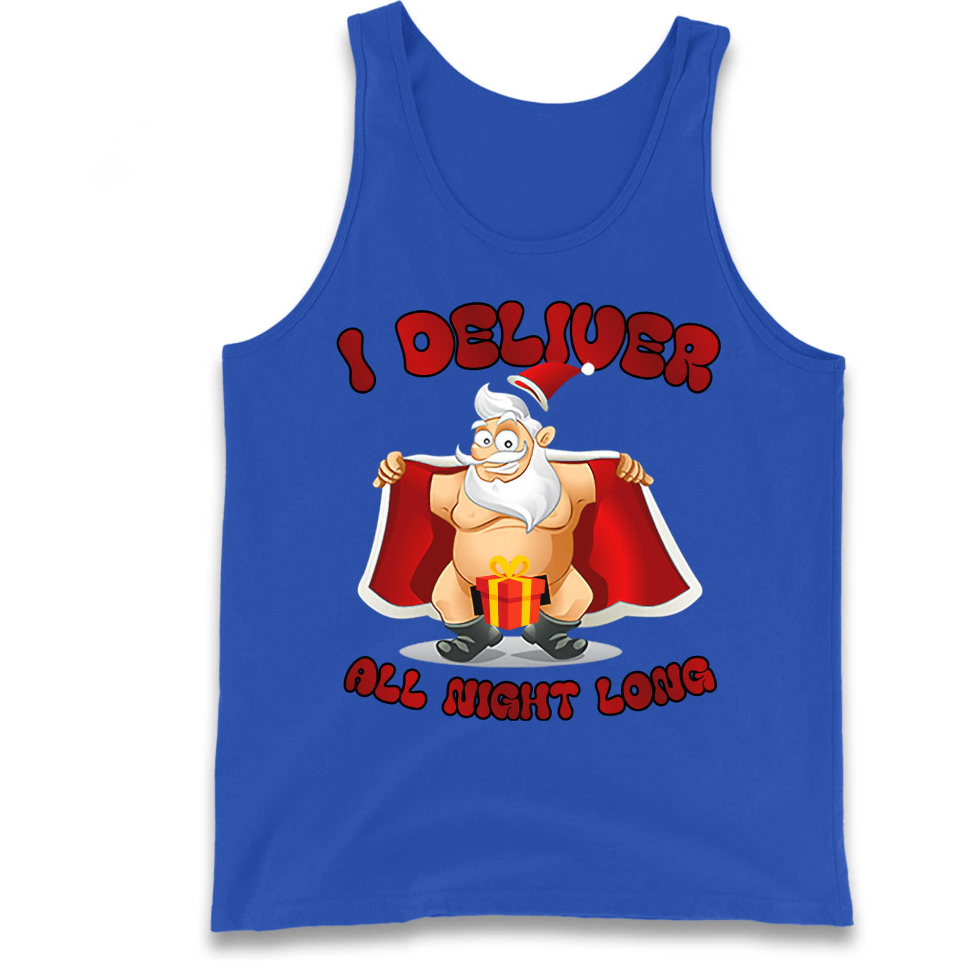 Santa Claus I Deliver All Night Long Christmas Tank Top