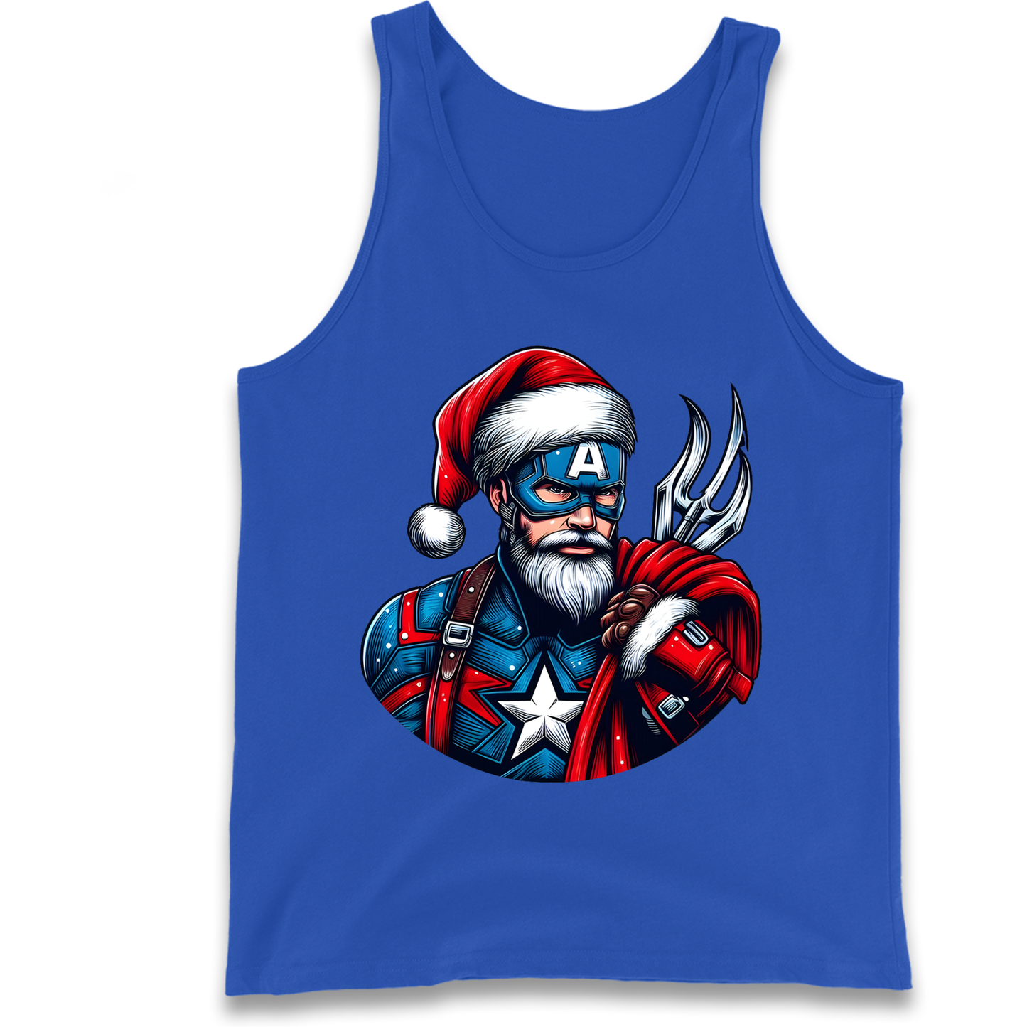 Captain America Santa Tank Top
