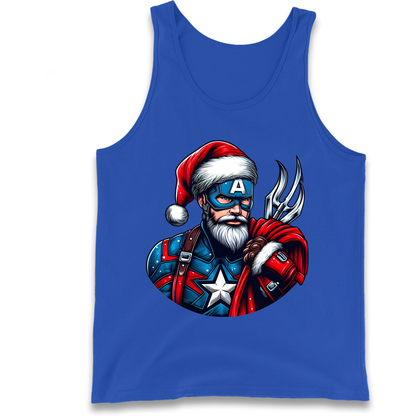Captain America Santa Tank Top