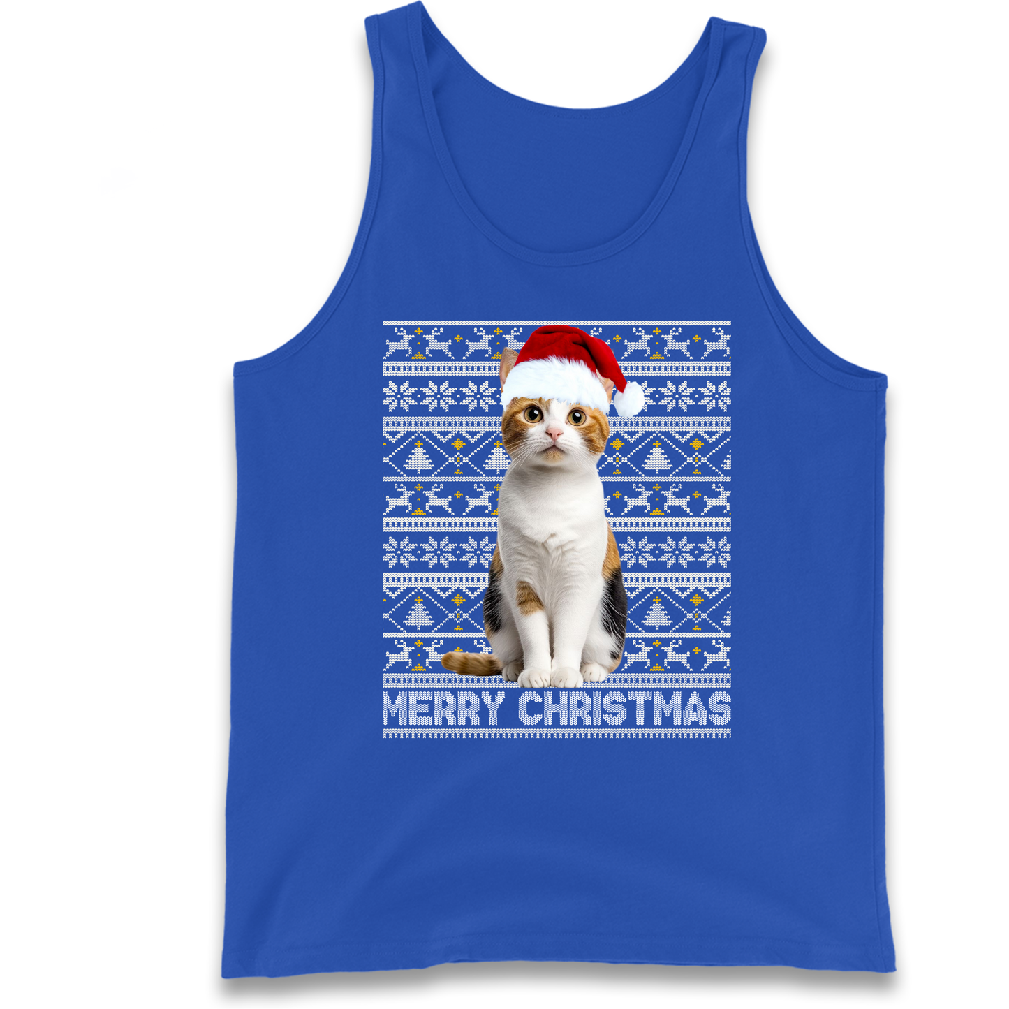 Merry Christmas Cat Tank Top