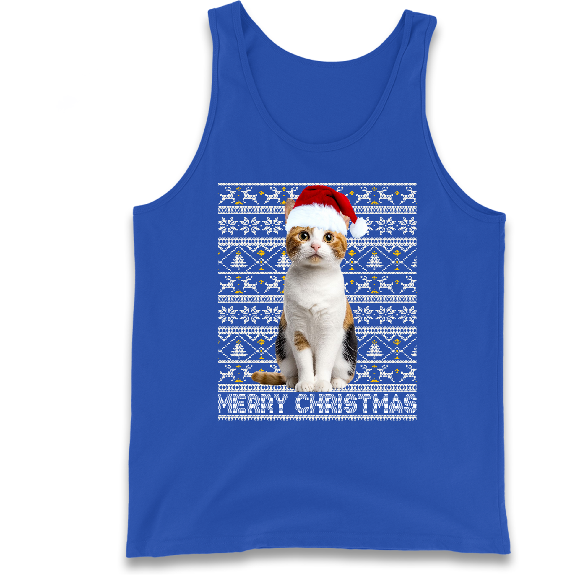Merry Christmas Cat Tank Top