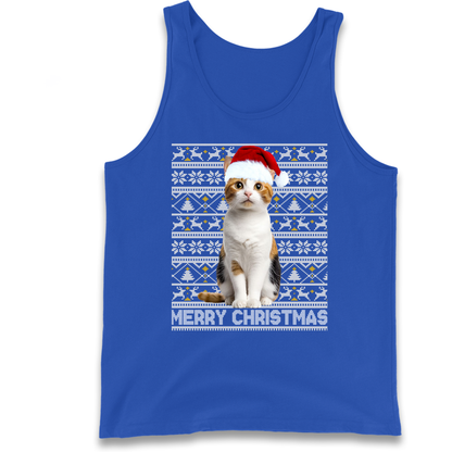 Merry Christmas Cat Tank Top