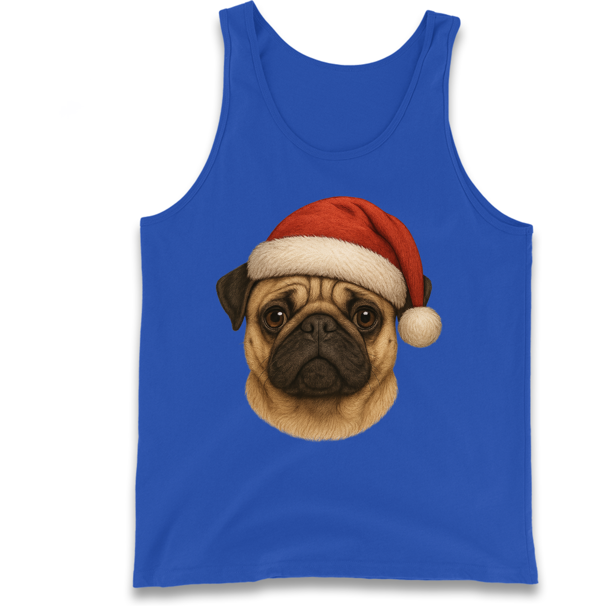 Pug Face Christmas Tank Top