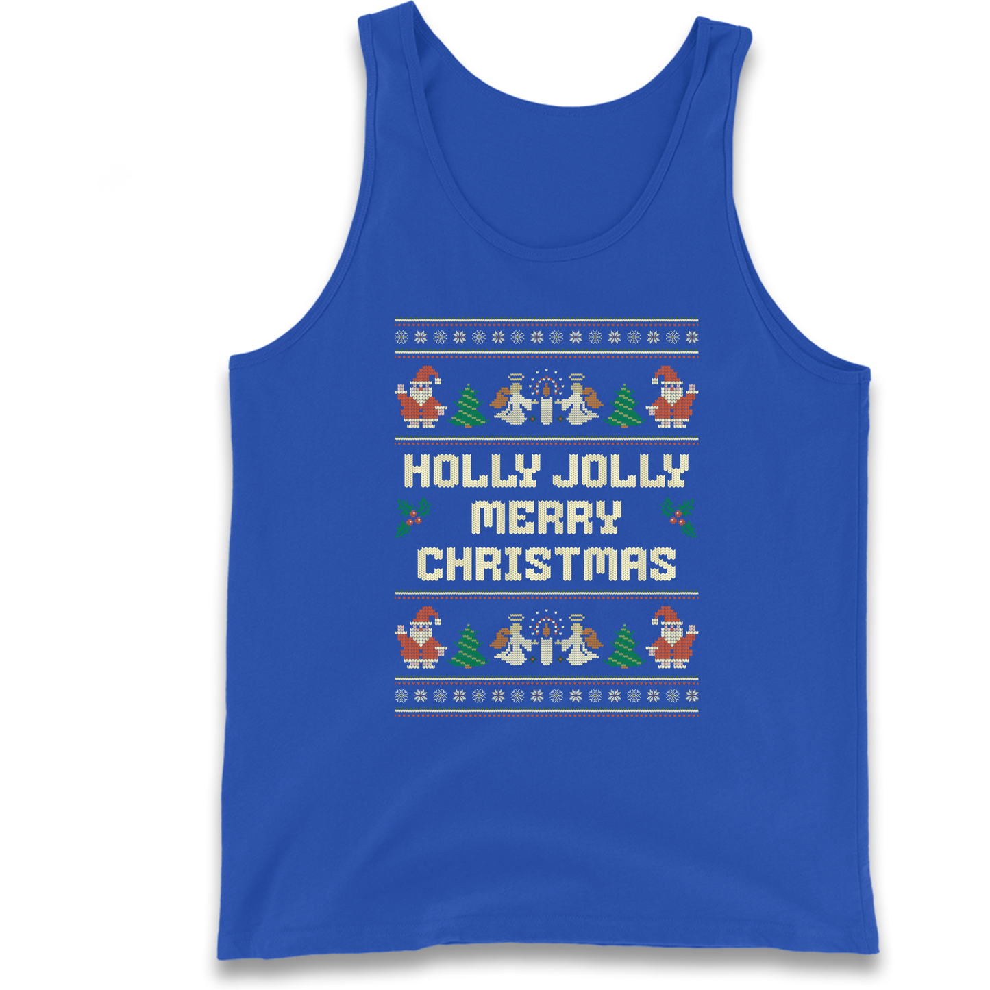 Holly Jolly Merry Christmas Tank Top