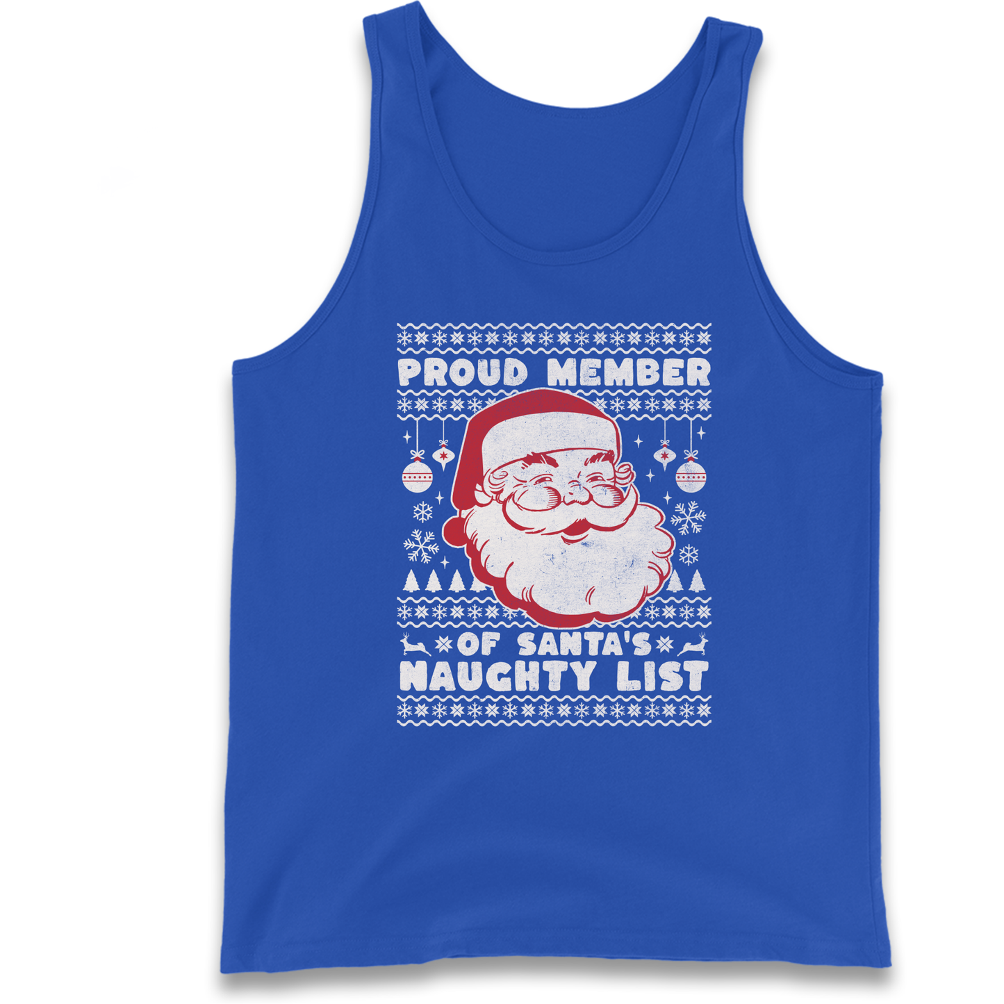 Proud Member Of Santas Naughty List Christmas Tank Top