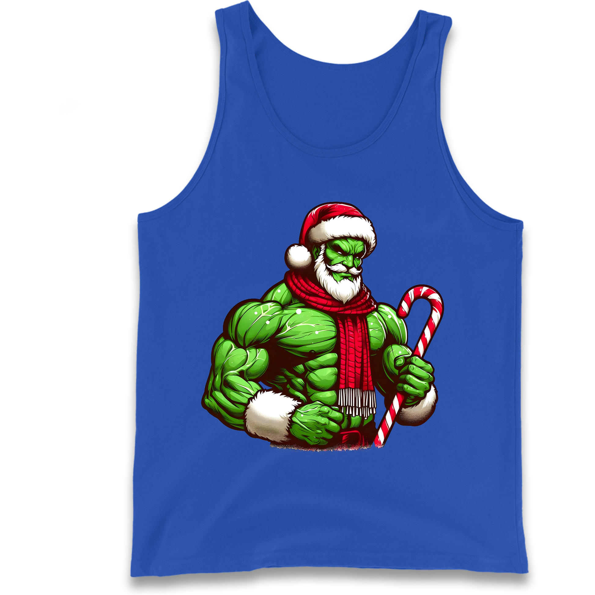The Hulk Candy Cane Santa Tank Top