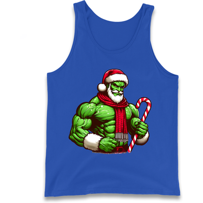 The Hulk Candy Cane Santa Tank Top