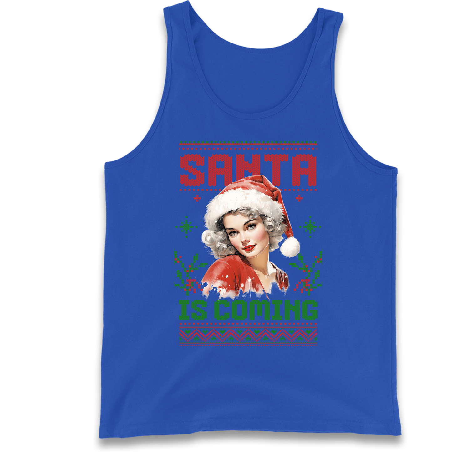 Santa is Coming Christmas Tank Top