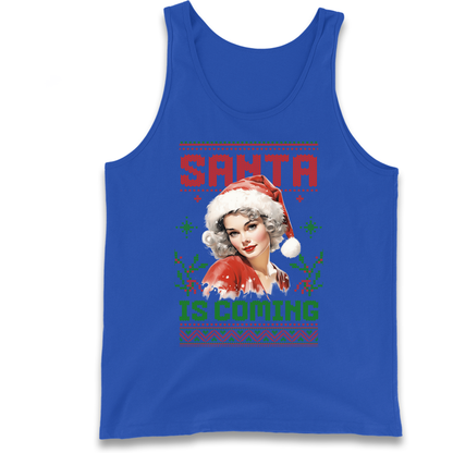 Santa is Coming Christmas Tank Top