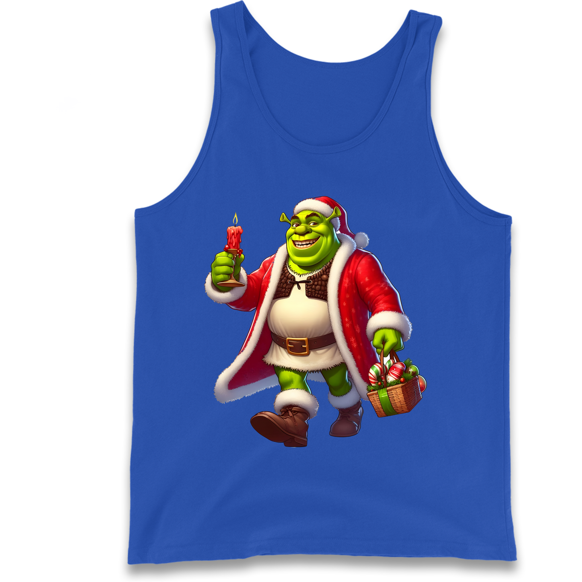 Shrek Santa Candle Tank Top