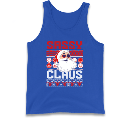 Sassy Claus Santa Christmas Tank Top