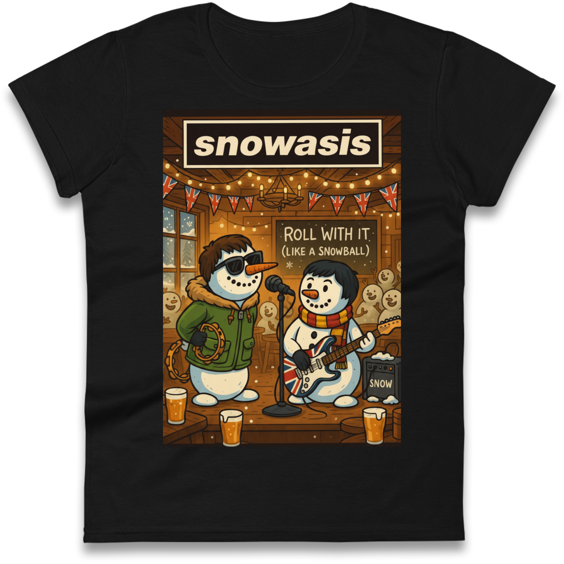 Snowasis Roll Christmas Ladies Shirt