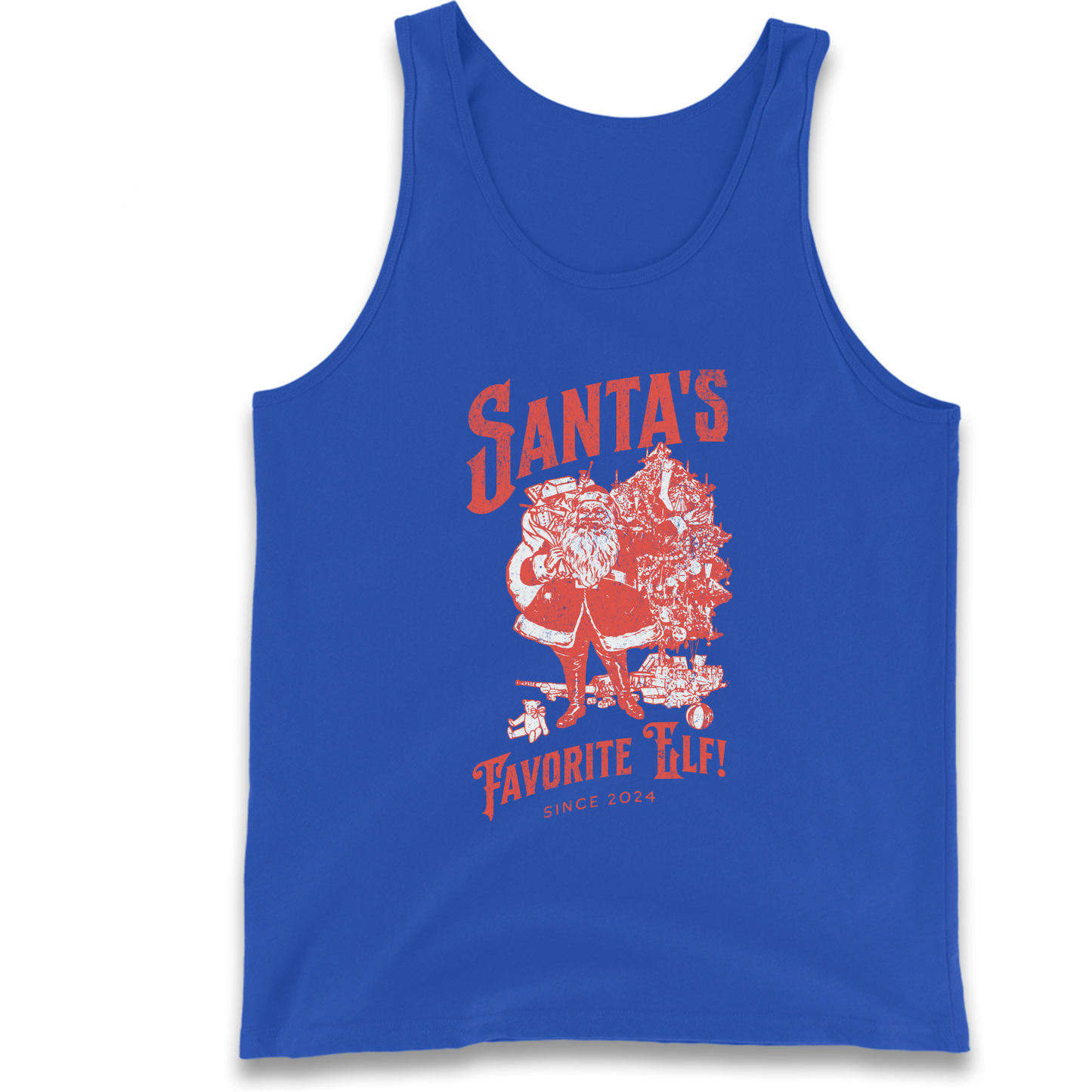 Santas Favourite Elf Christmas Tank Top