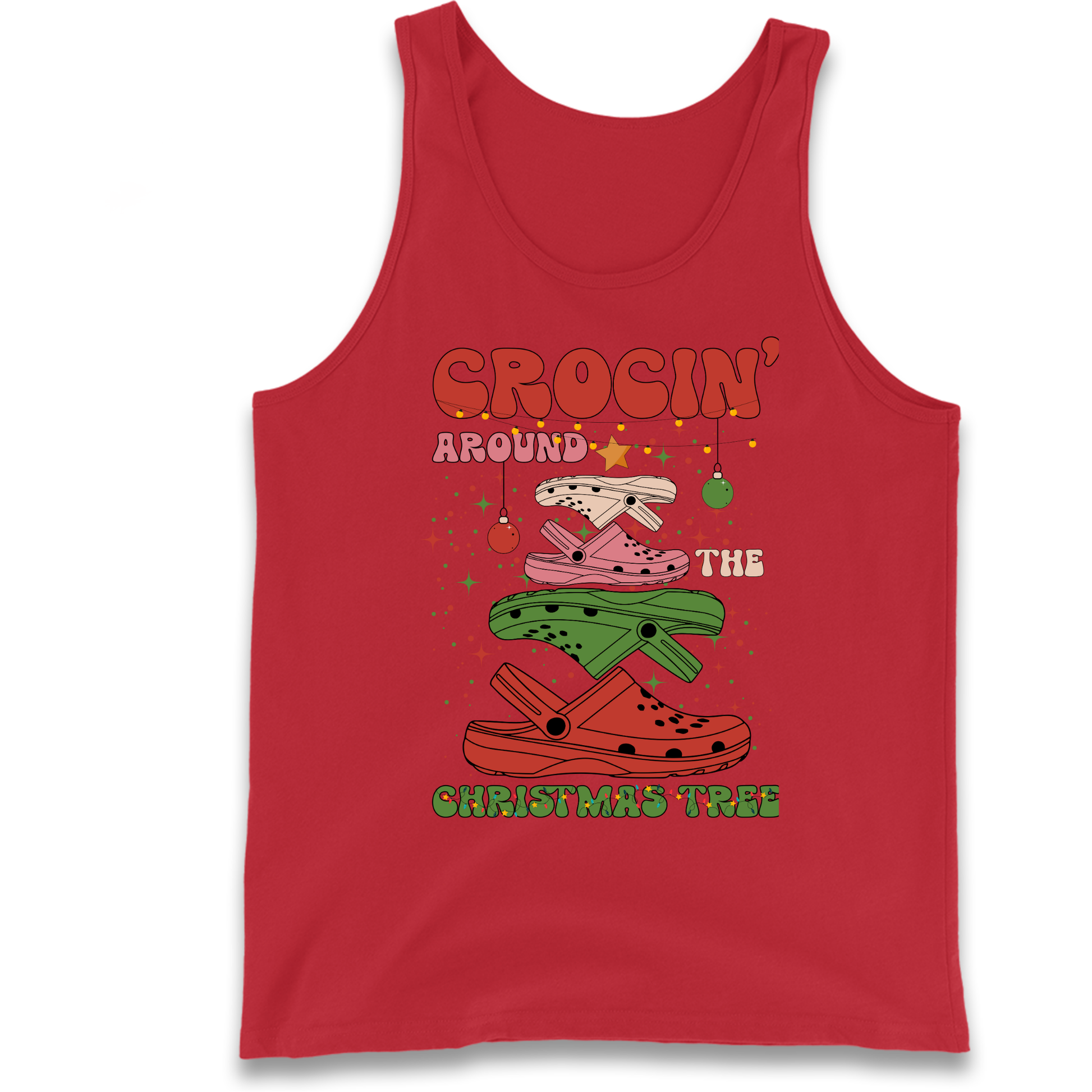 Crockin Around the Christmas Tree Christmas Tank Top