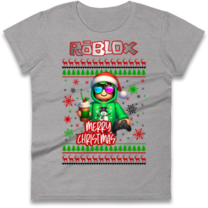 Roblox Merry Christmas Ladies Shirt