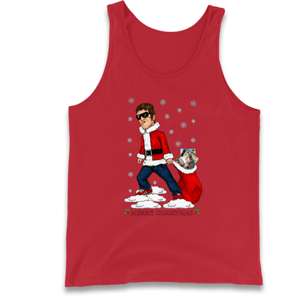 Liam Gallagher Christmas Santa Tank Top
