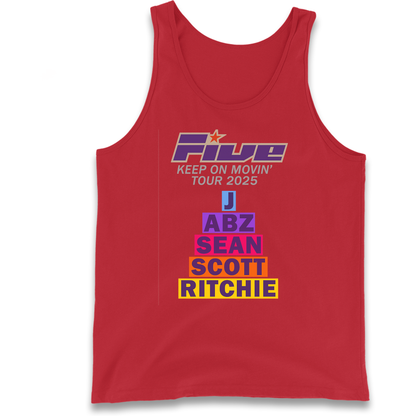 Five Keep On Movin' Tour 2025 Tank Top