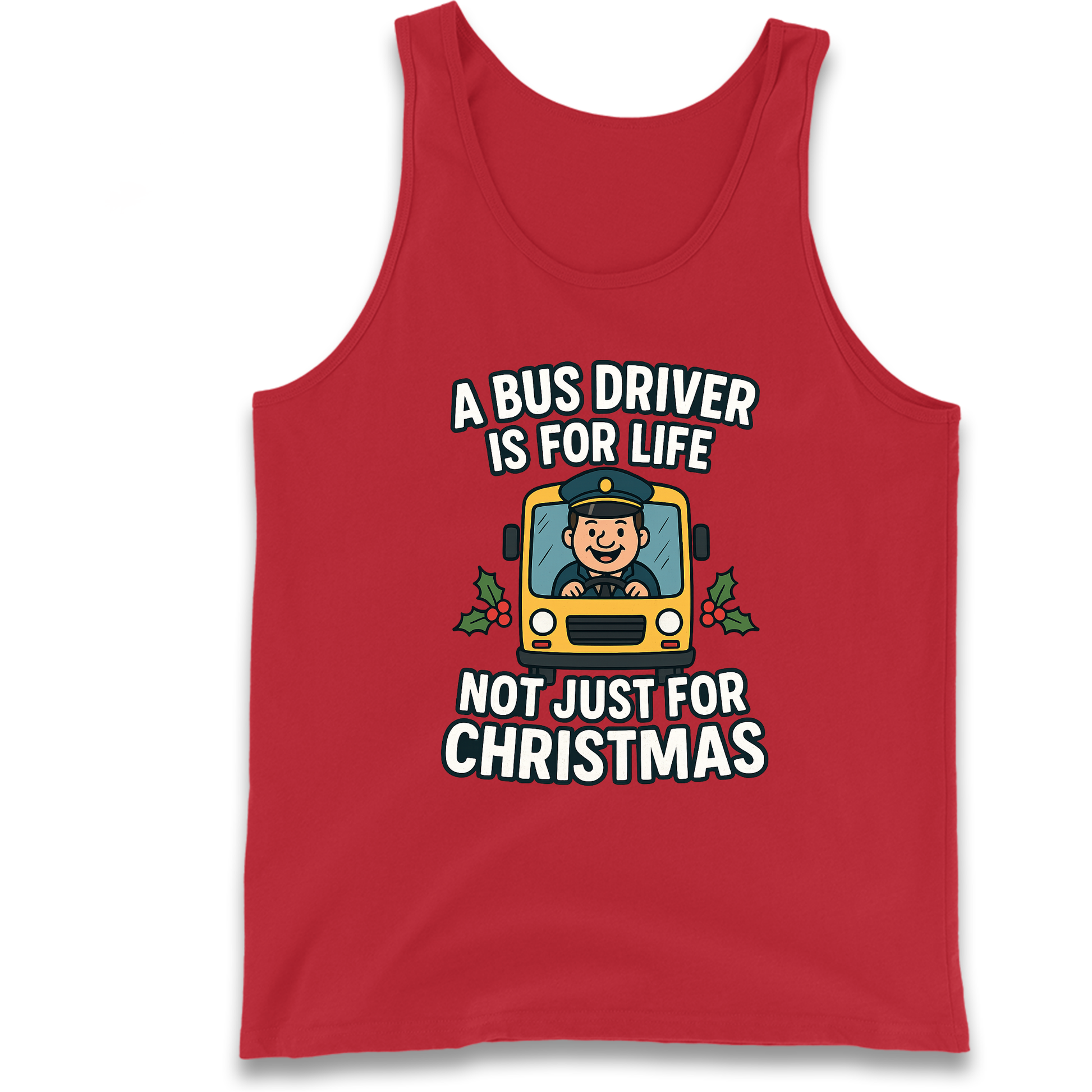 Bus Driver Christmas Tank Top