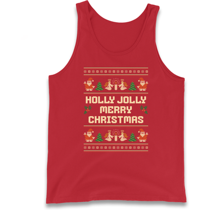 Holly Jolly Merry Christmas Tank Top