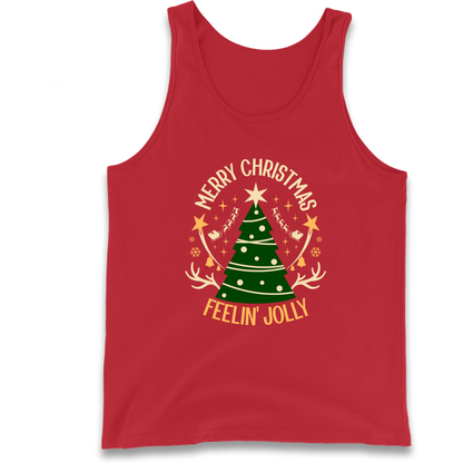 Merry Christmas Feeling Jolly Christmas Tank Top