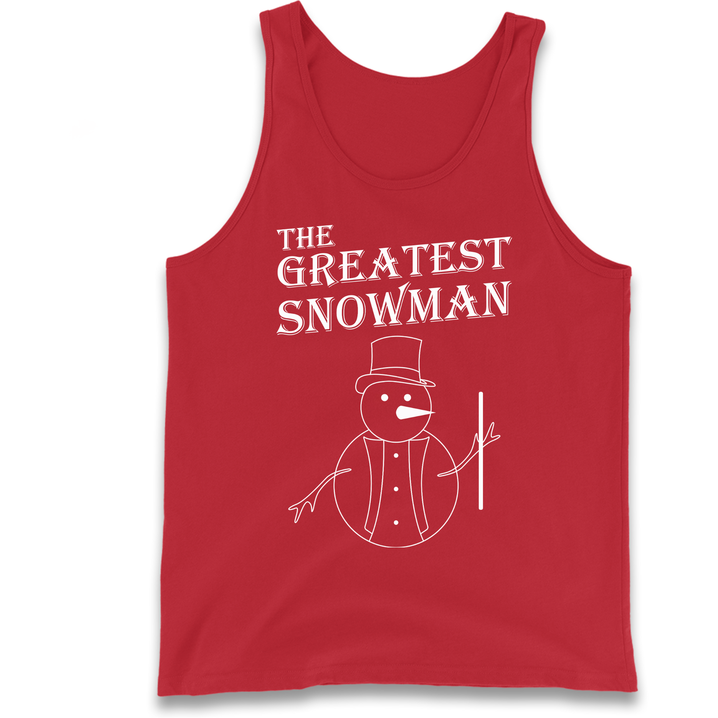 The Greatest Snowman Christmas Tank Top