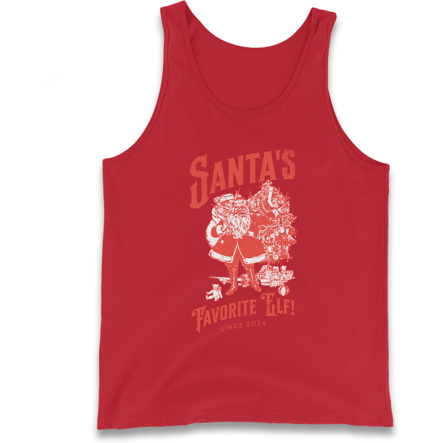 Santas Favourite Elf Christmas Tank Top