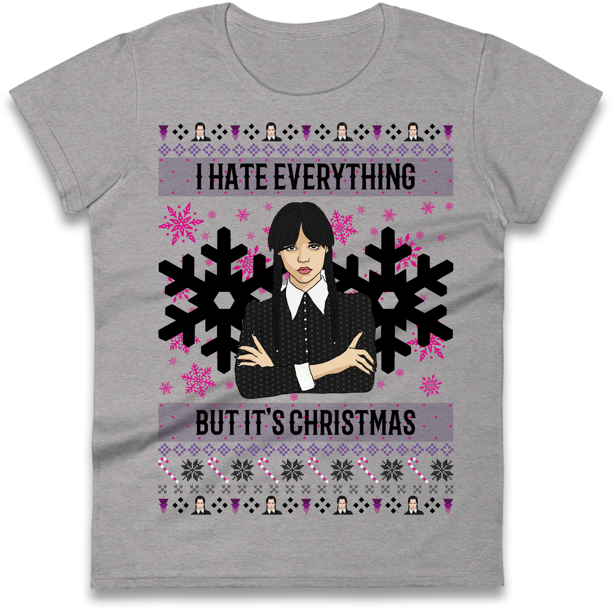 Wednesday addams Christmas Ladies Shirt
