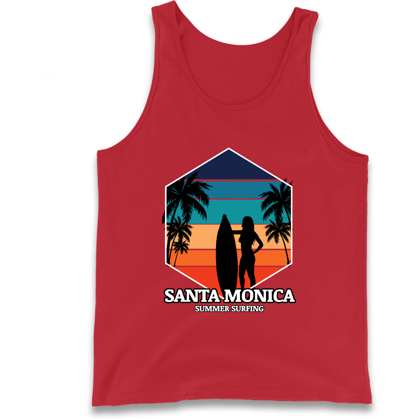 Santa Monica Summer Surfing Tank Top