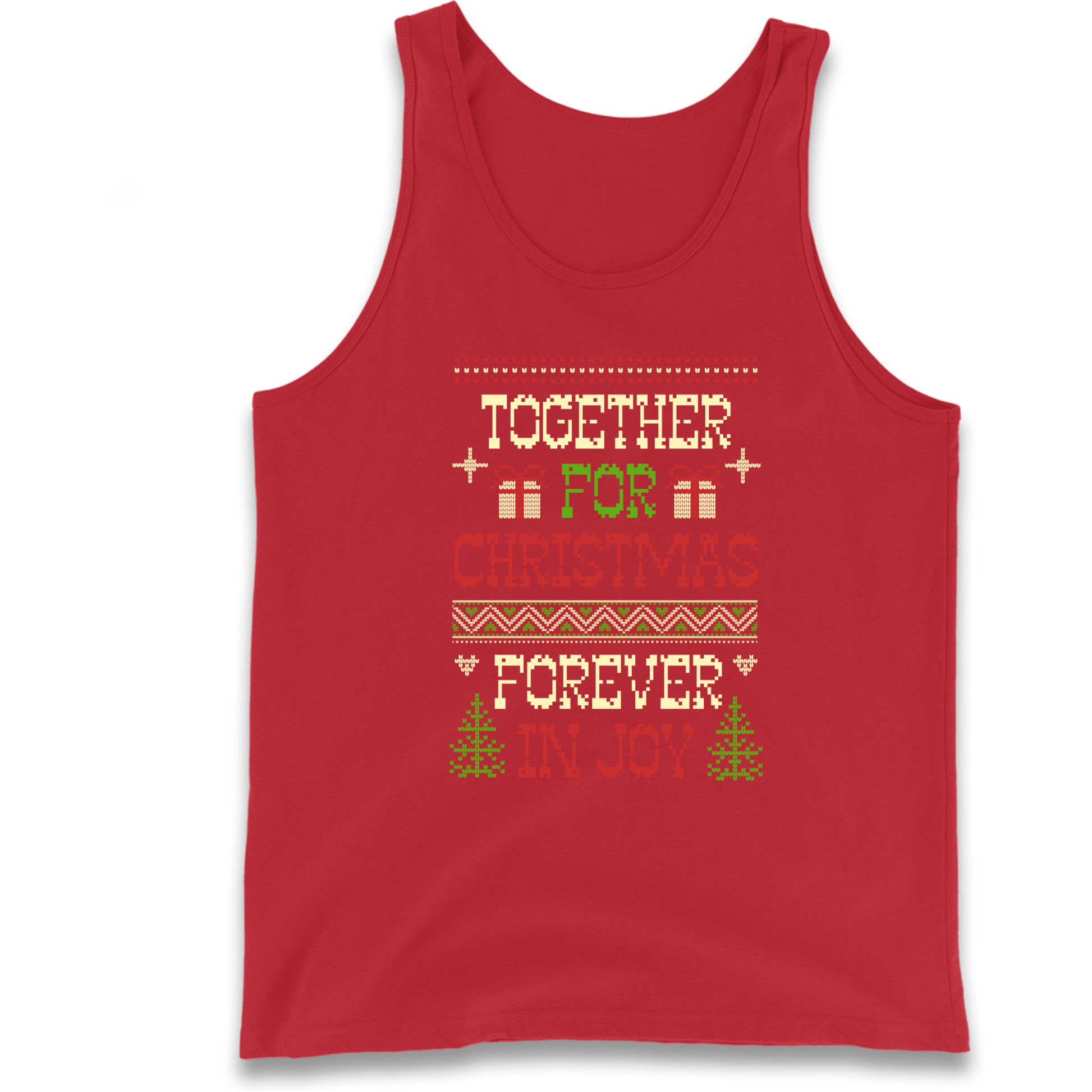 Together for Christmas Forever in Joy Christmas Tank Top