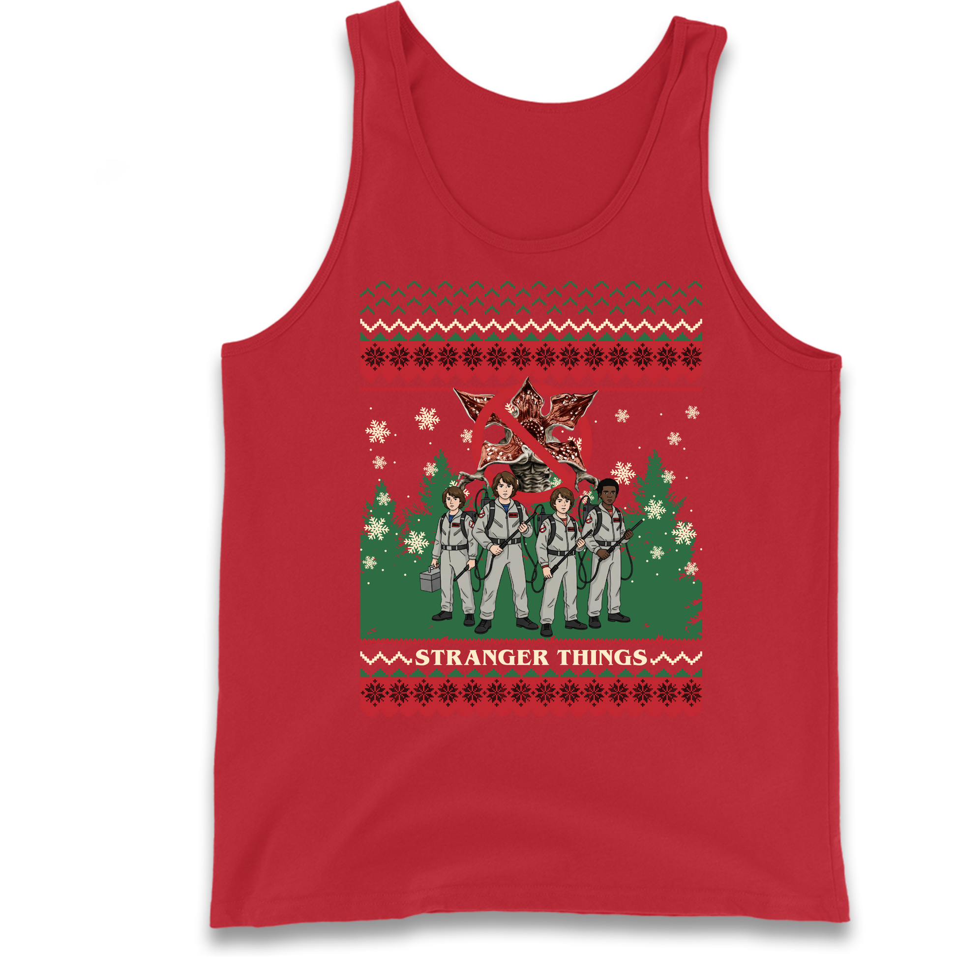 Stranger Things Demogorgon Christmas Tank Top