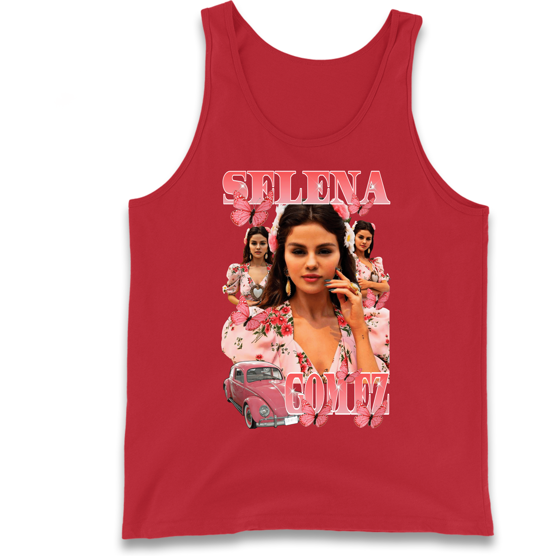 Selena Gomez Pink Tank Top