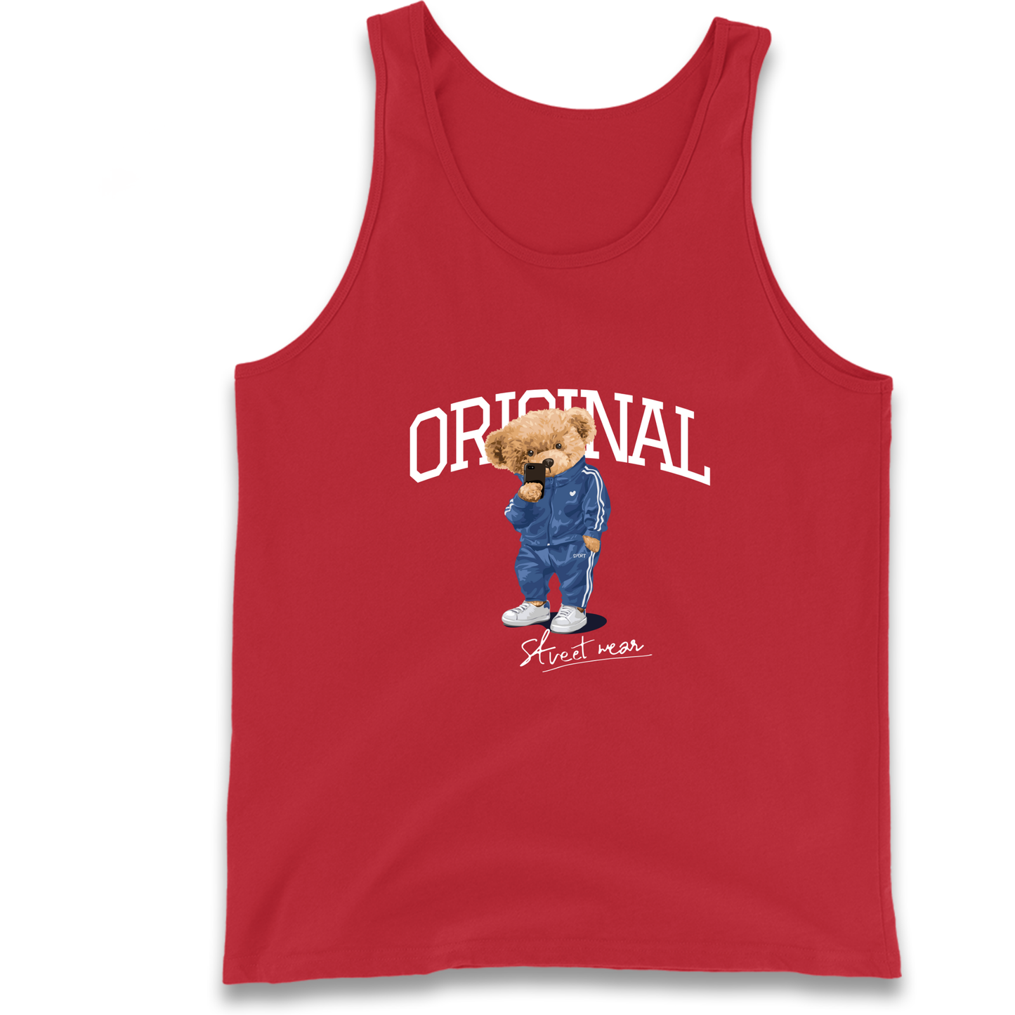 Teddy Bear Original Streetwear Tank Top