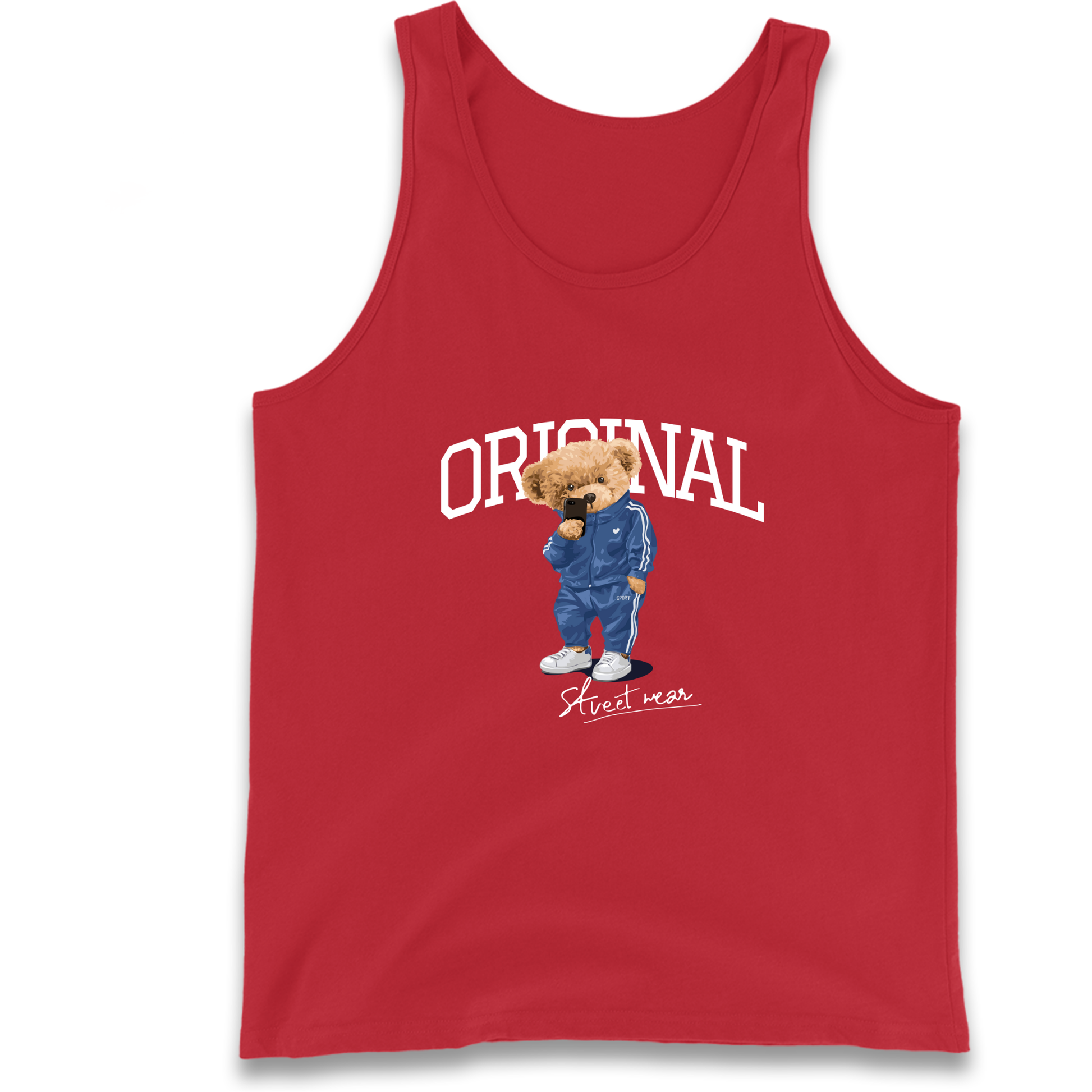 Teddy Bear Original Streetwear Tank Top