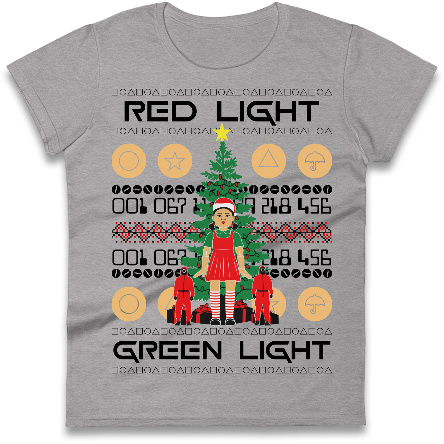 Squid Game Christmas Ladies Shirt