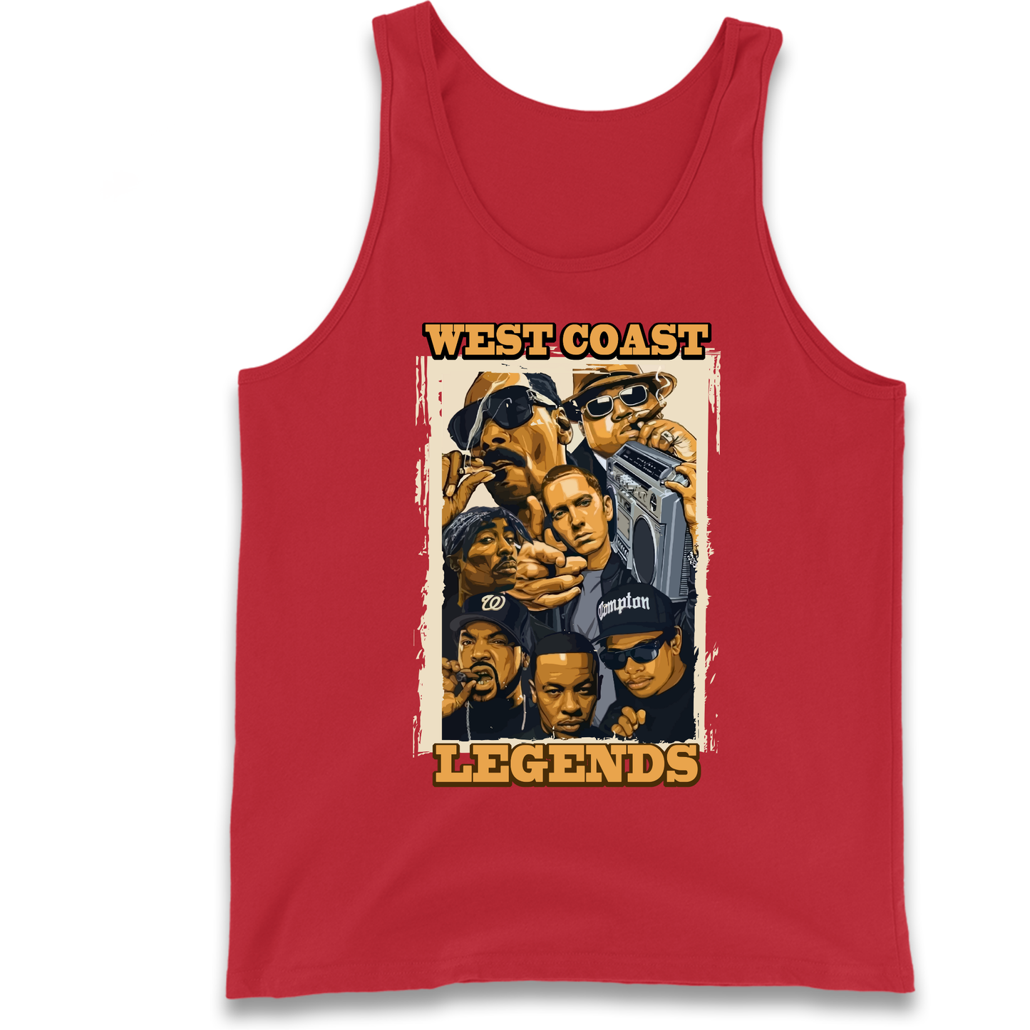 West Coast Legends Rappers Tank Top