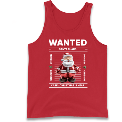 Wanted Santa Claus Christmas Tank Top