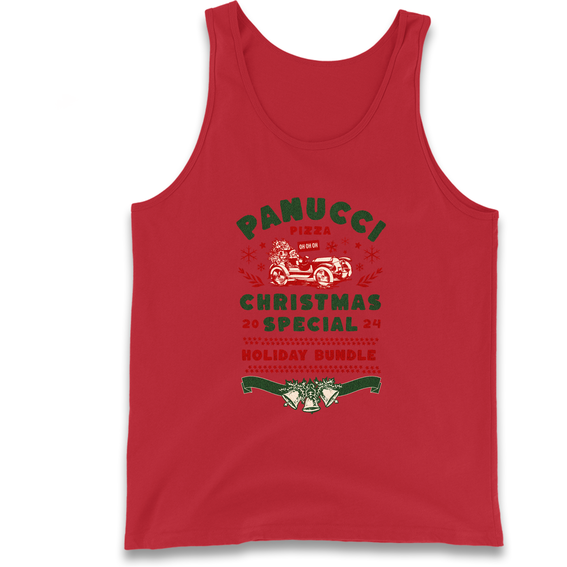 Panucci Pizza Christmas Special Christmas Tank Top