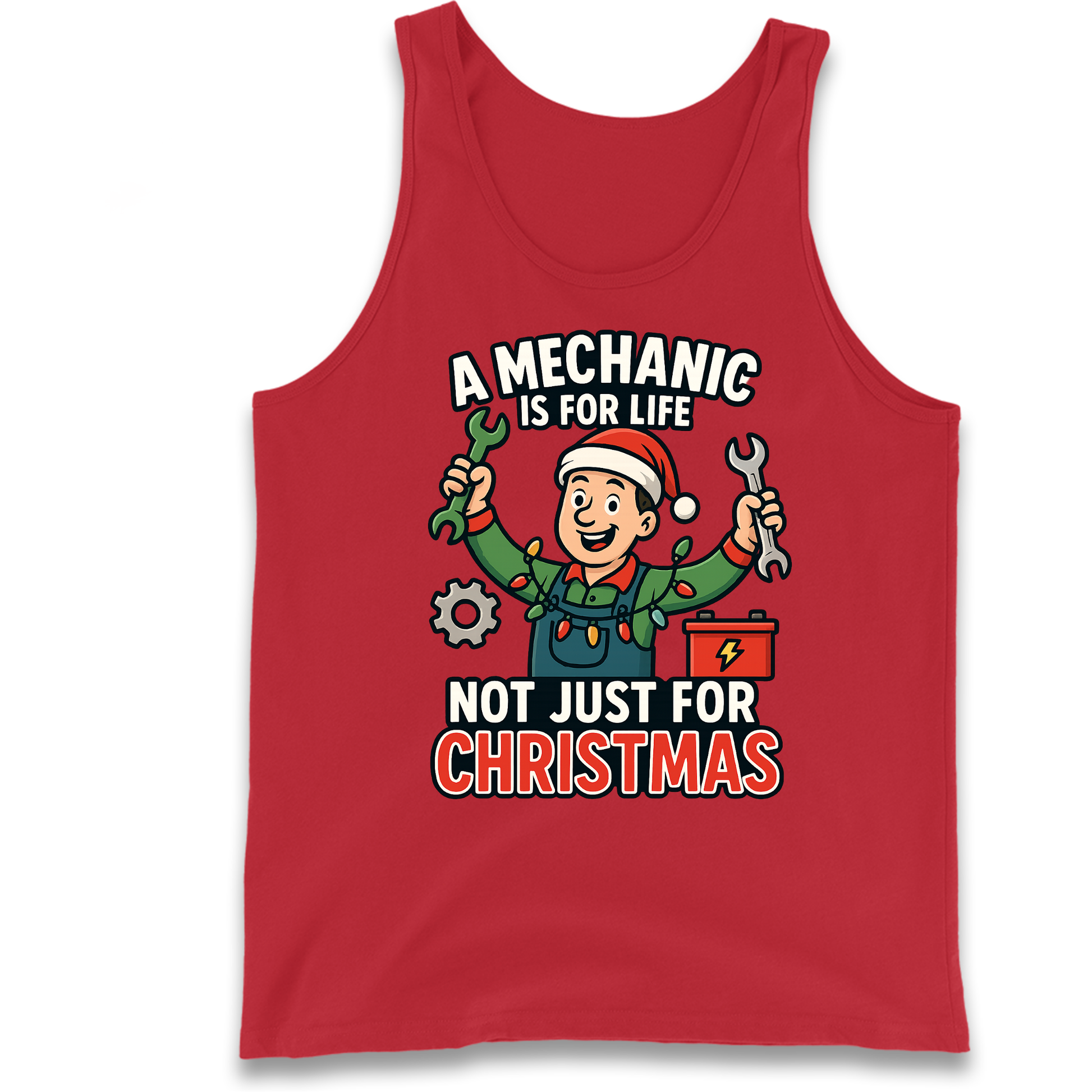 Mechanic Christmas Tank Top
