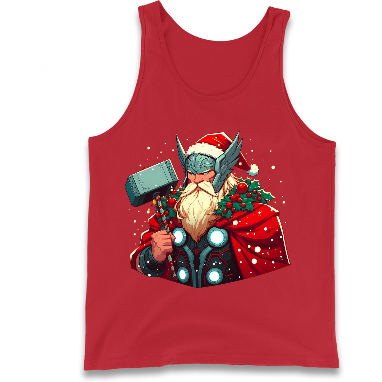 Viking Thor Santa Tank Top