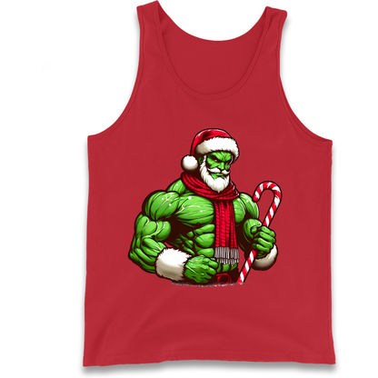The Hulk Candy Cane Santa Tank Top