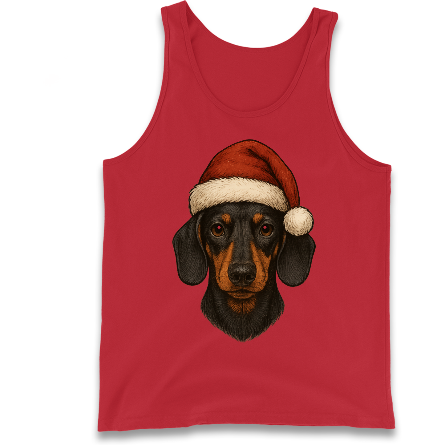 Sausage Dog Christmas Tank-Top