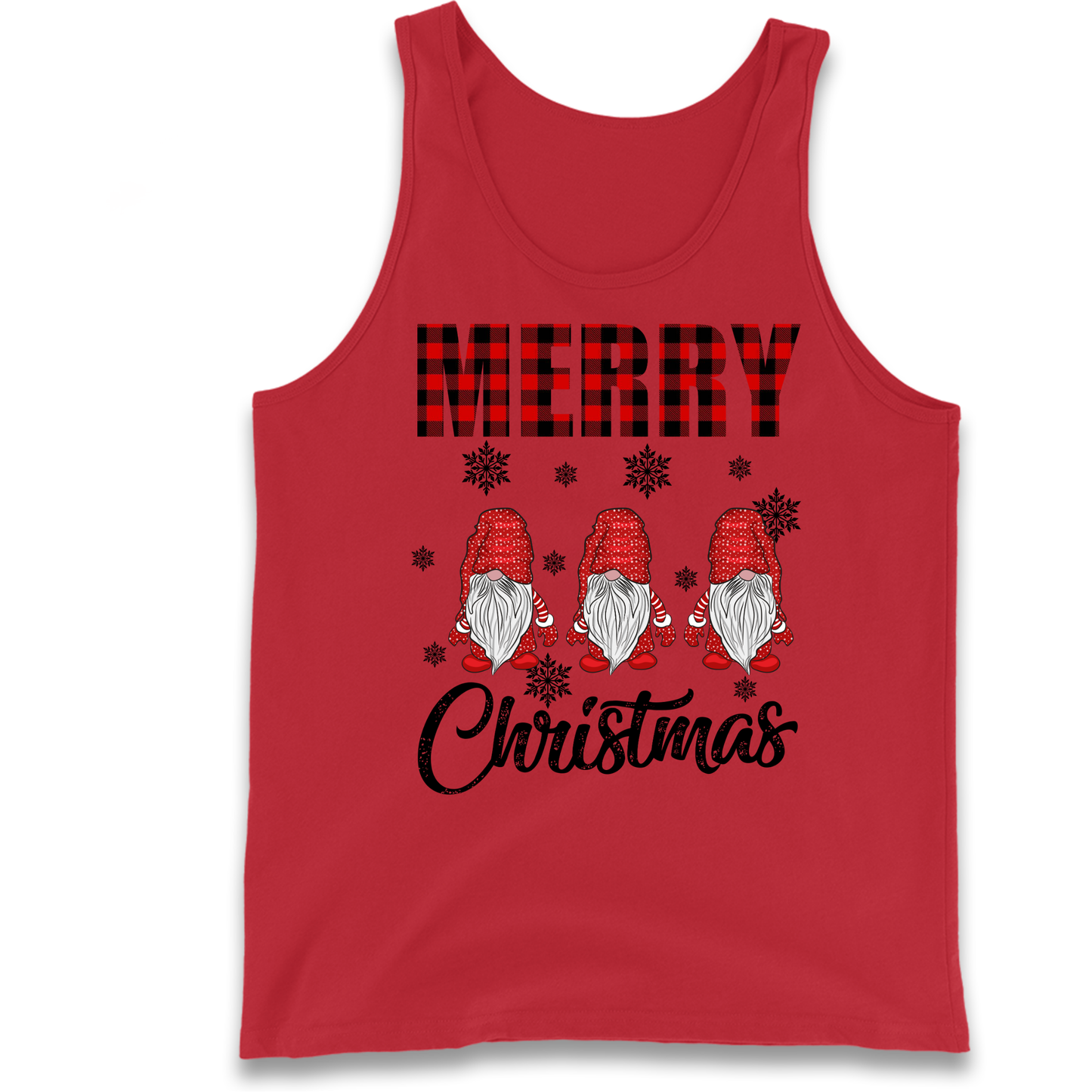 Merry Knomes Christmas Tank-Top