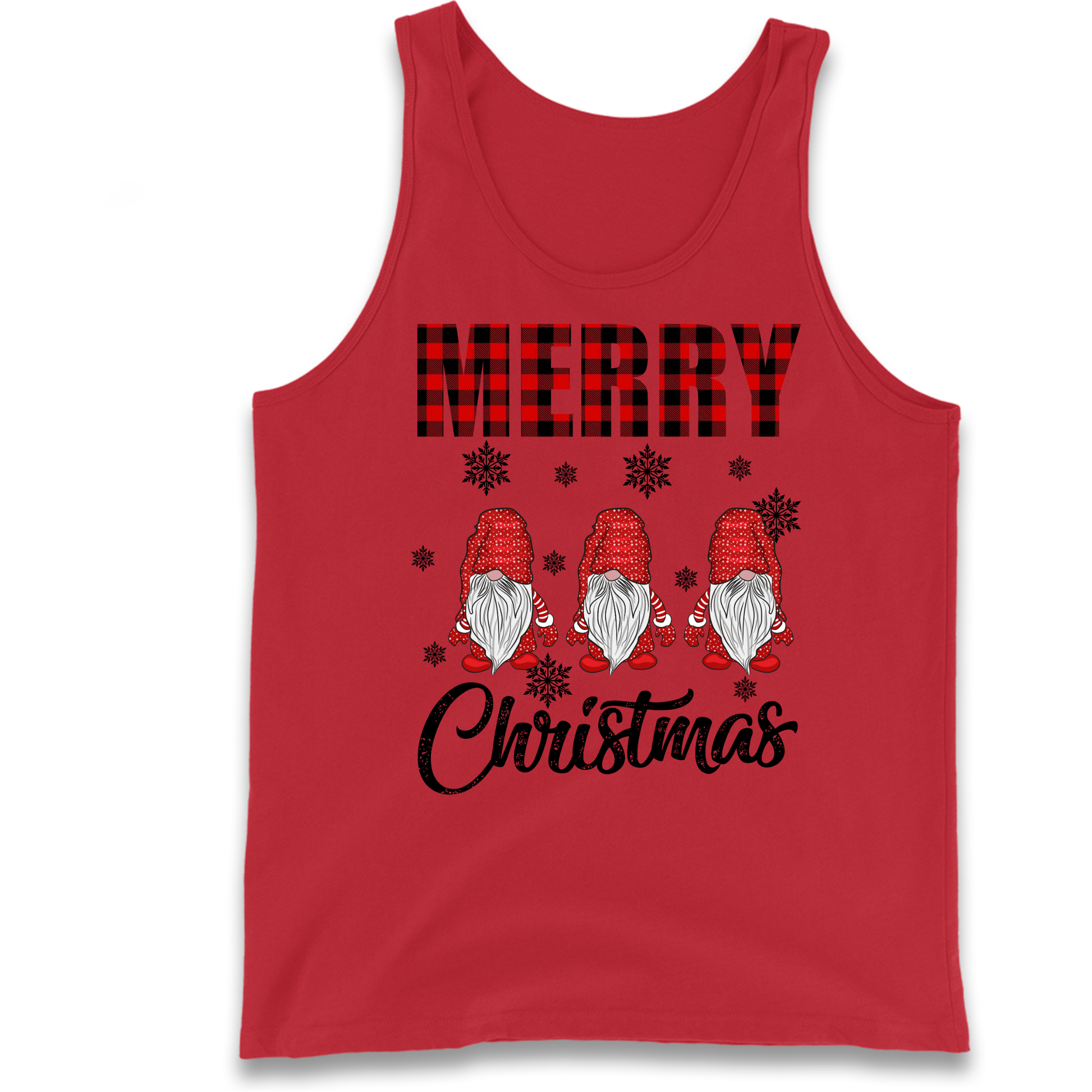 Merry Knomes Christmas Tank-Top