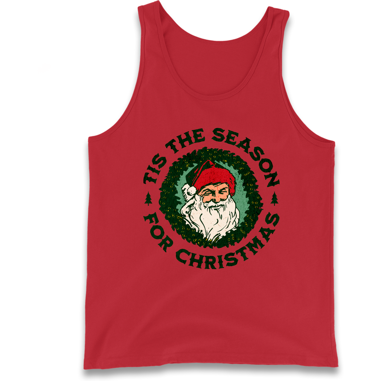 Tis The Season Santa Claus Christmas Tank Top