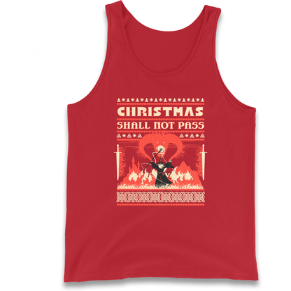 Christmas Shall Not Pass Tank Top