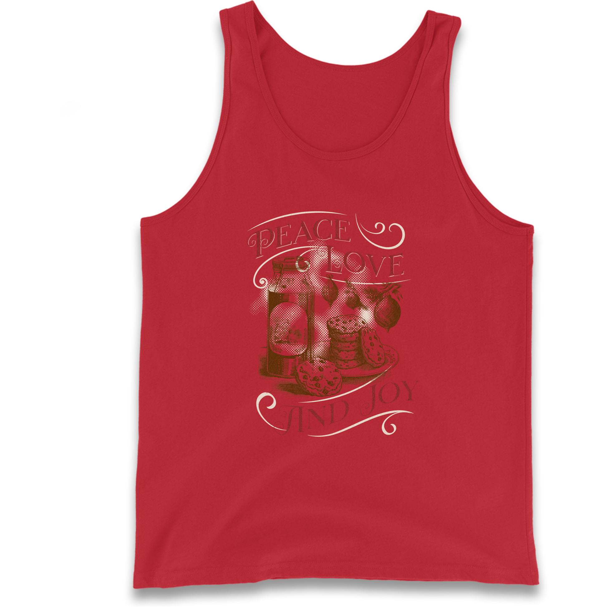 Peace Love And Joy Christmas Tank Top