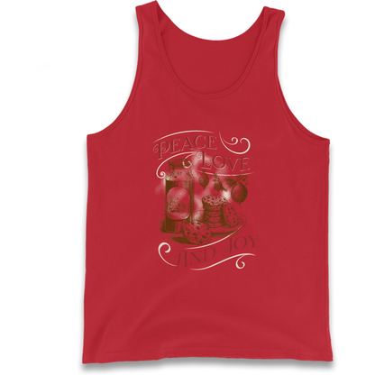 Peace Love And Joy Christmas Tank Top