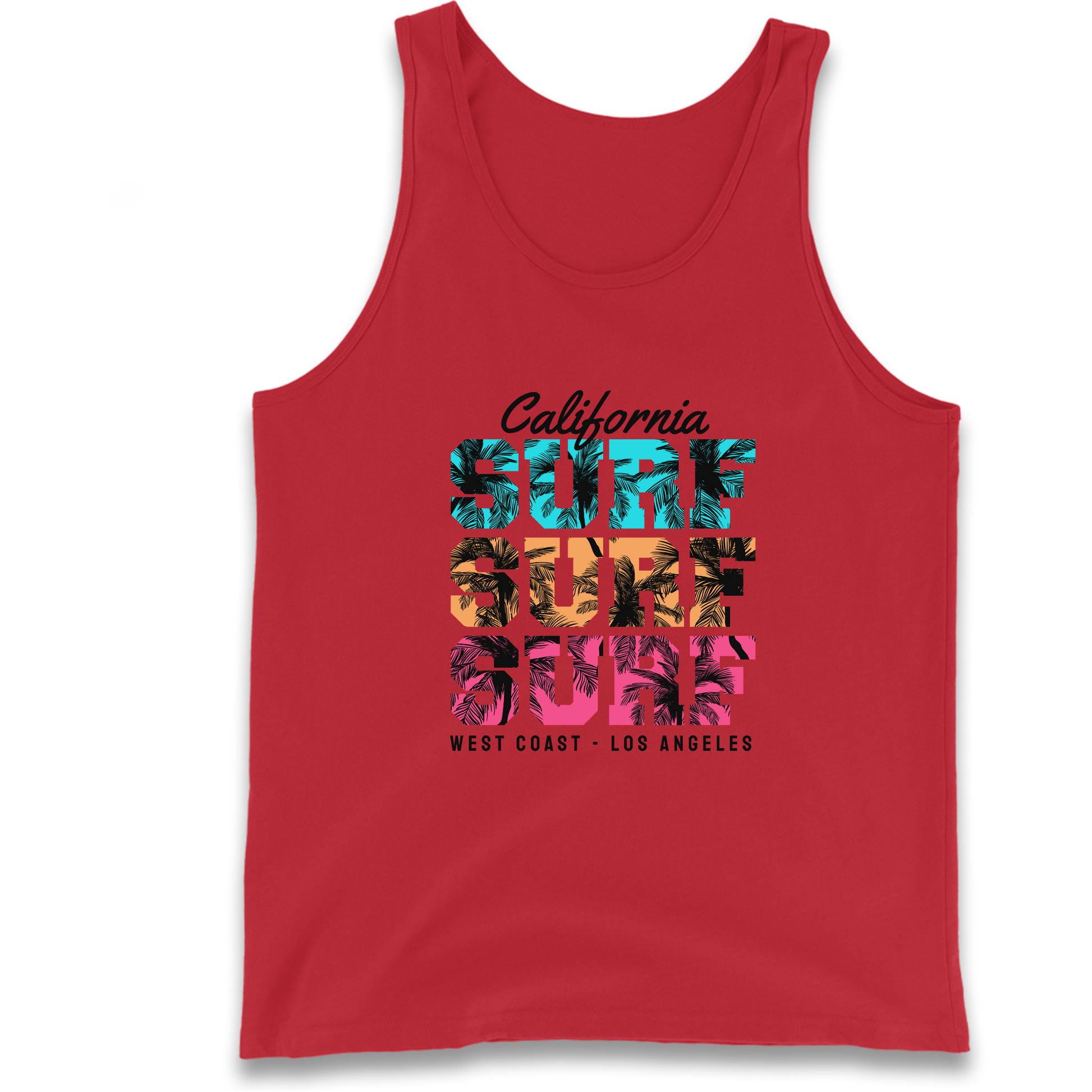 California Surf Surf Surf Tank Top